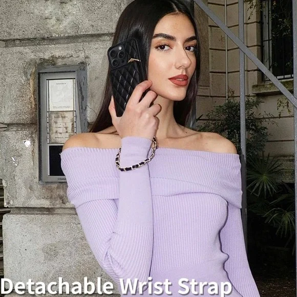 iPhone 13 Pro Max Purse Wallet Holder Crossbody Wristlet - Picture 5 of 7